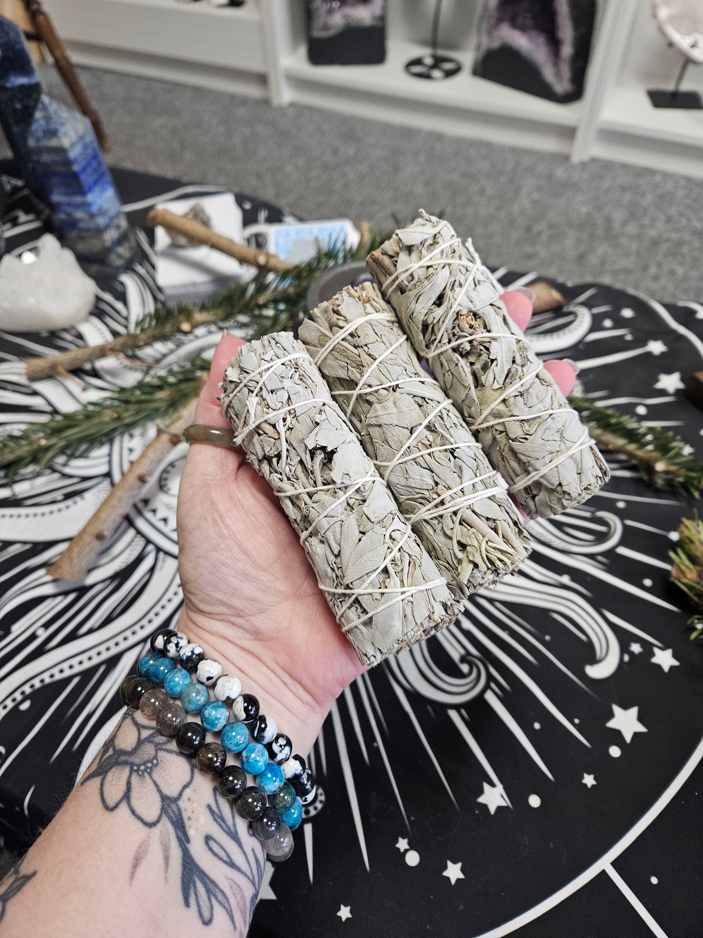 Single White Sage Smudge Stick