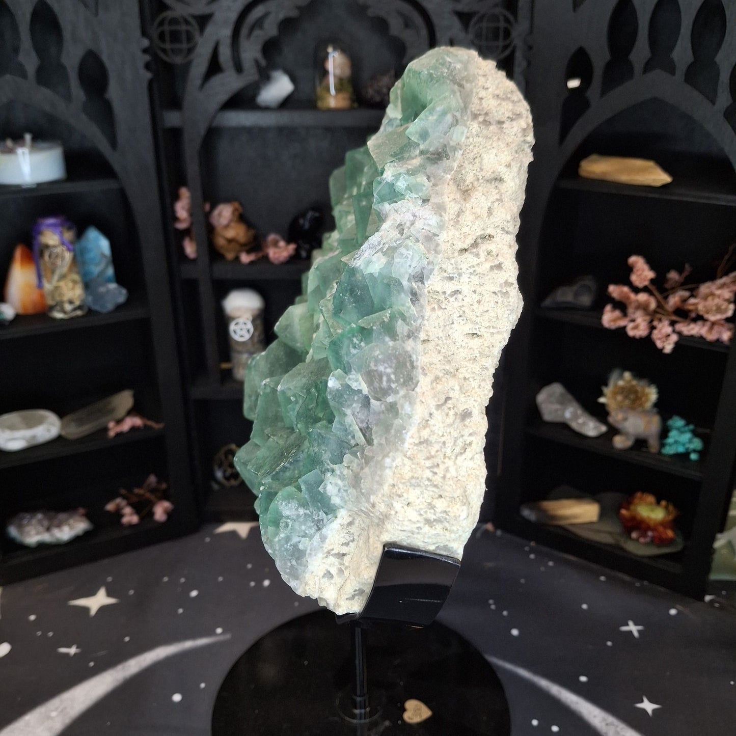 Raw Green Cubic Fluorite