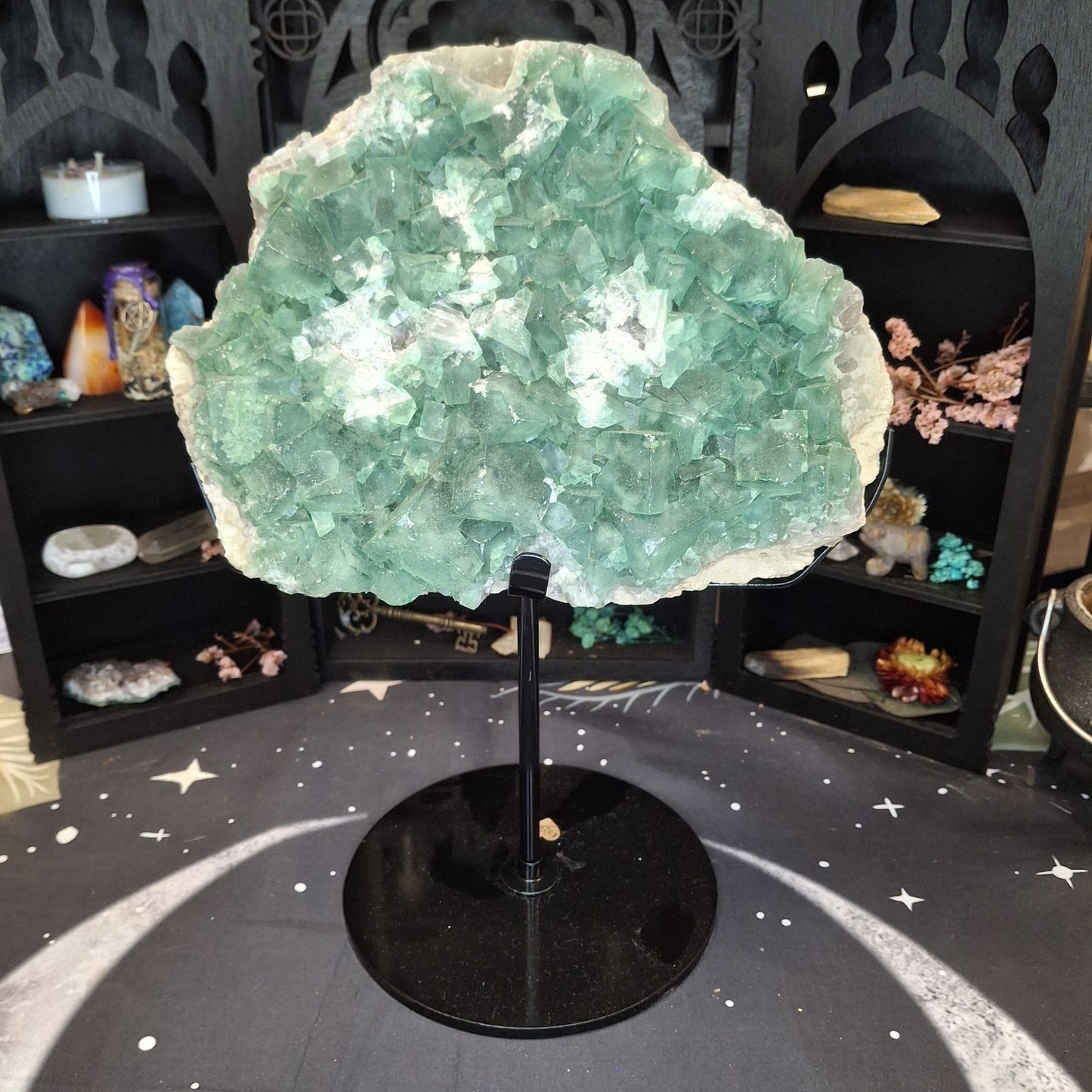 Raw Green Cubic Fluorite
