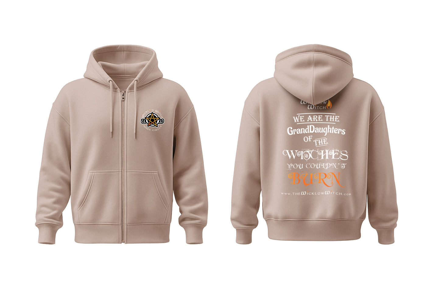 Wicklow Witch Zip-up Hoodie - We are the granddaughters