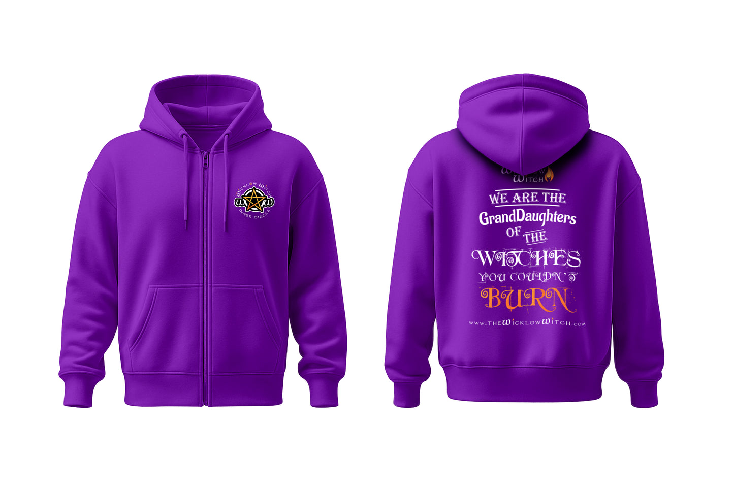 Wicklow Witch Zip-up Hoodie - We are the granddaughters