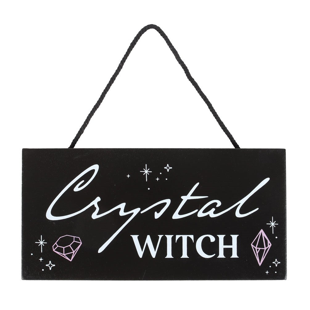 'Crystal Witch' Hanging Wall Sign