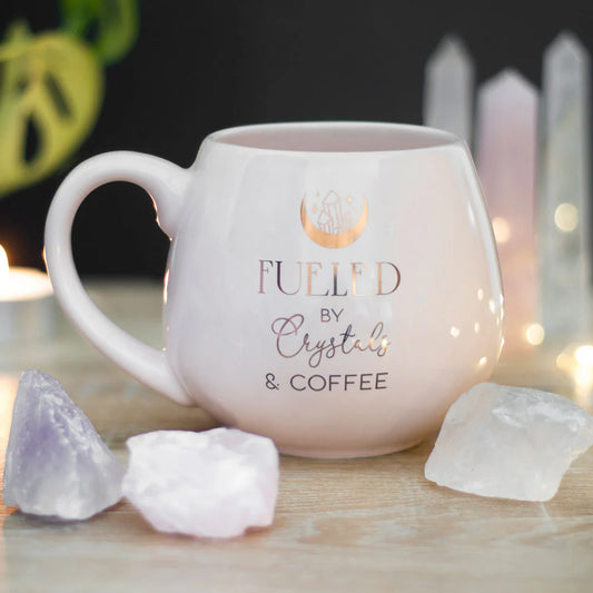 'Fuelled by Crystals & Coffee' Mug