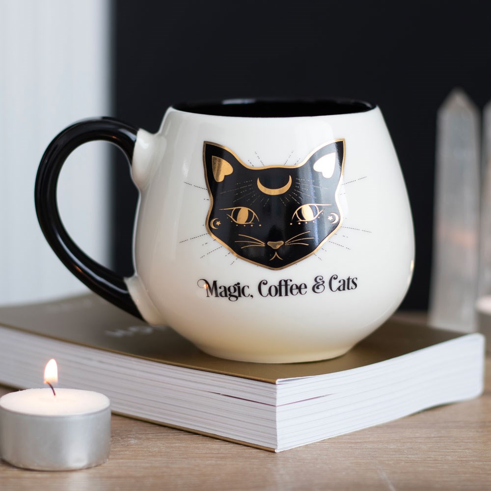 'Magic, Coffee & Cats'' Mug