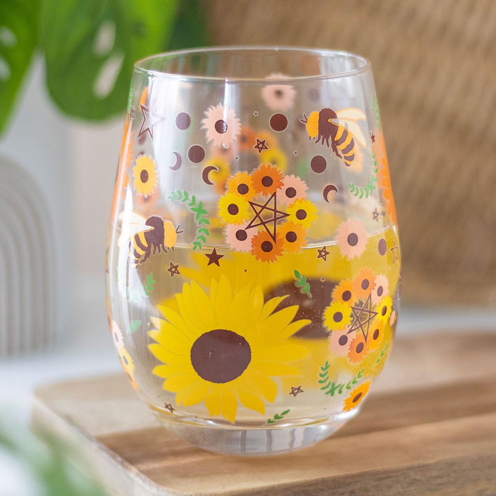 'Summer Solstice' Stemless Wine Glass
