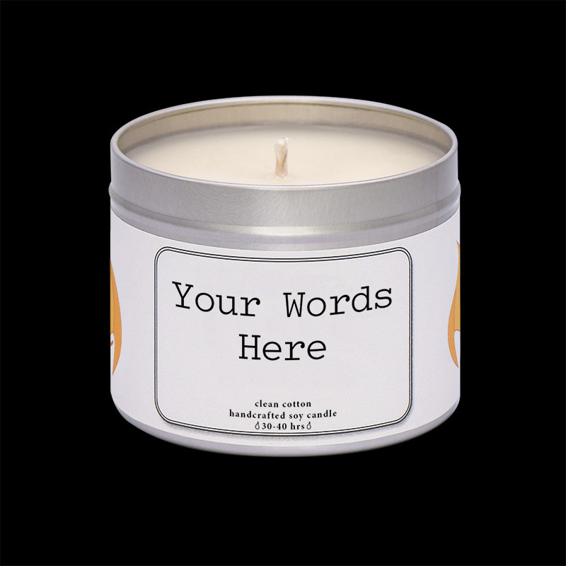 Personalised Custom Soy Wax Candle