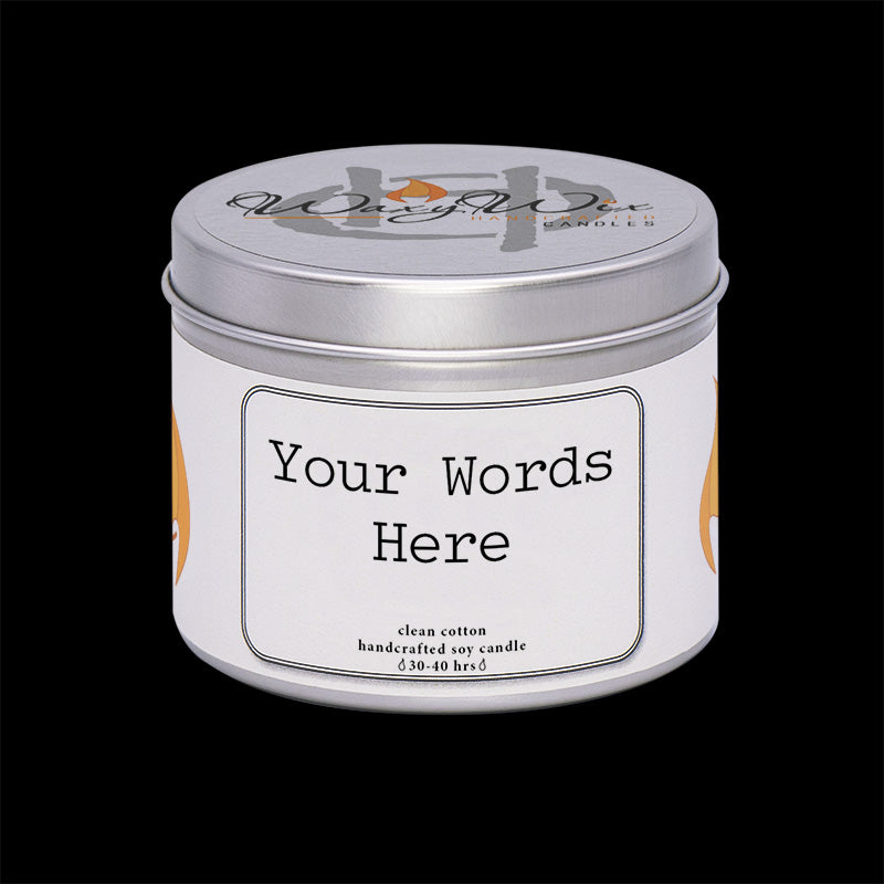 Personalised Custom Soy Wax Candle