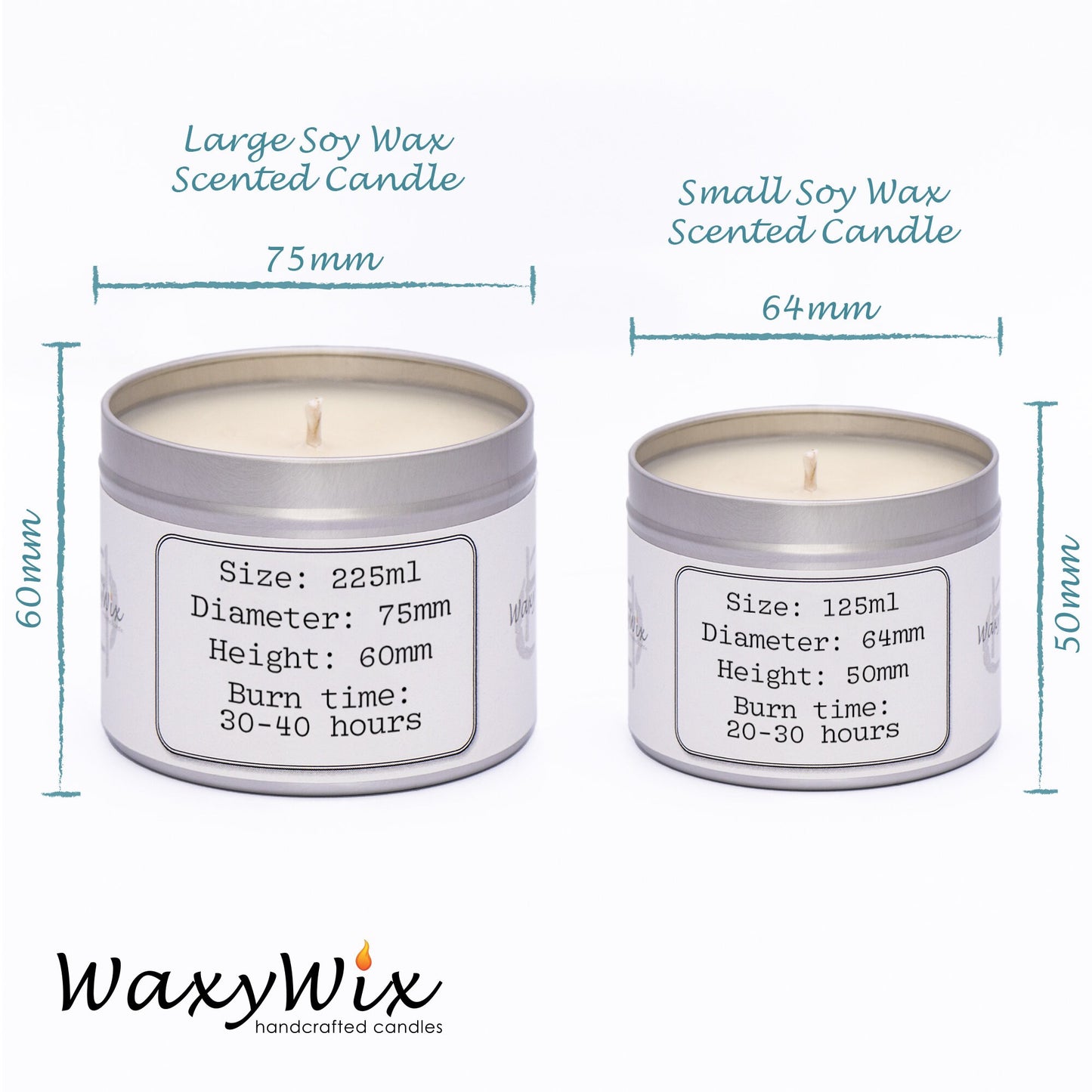 Lime, Basil & Mandarin handmade soy wax candle