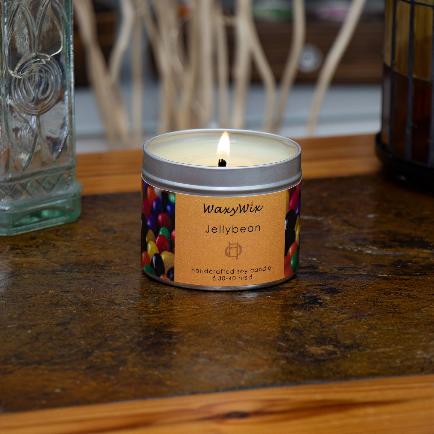 Jellybean soy wax candle