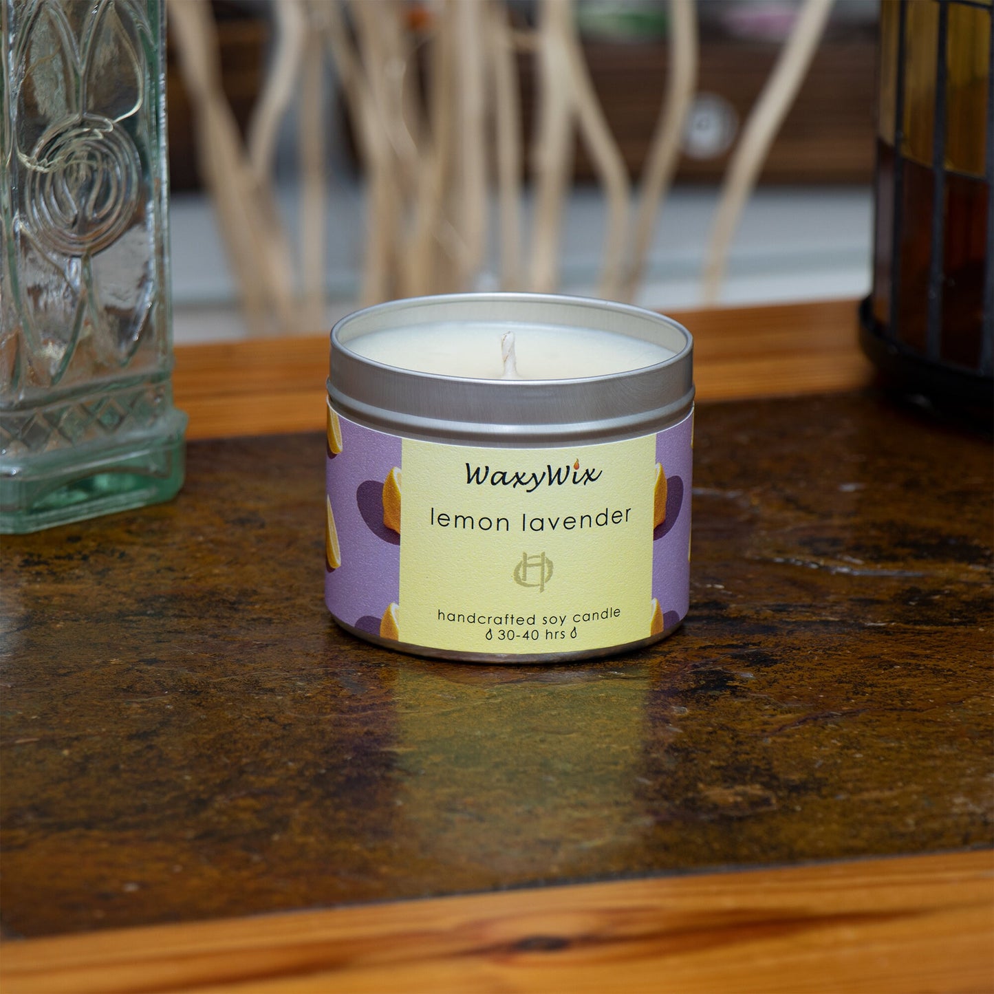 Lemon Lavender soy wax candle