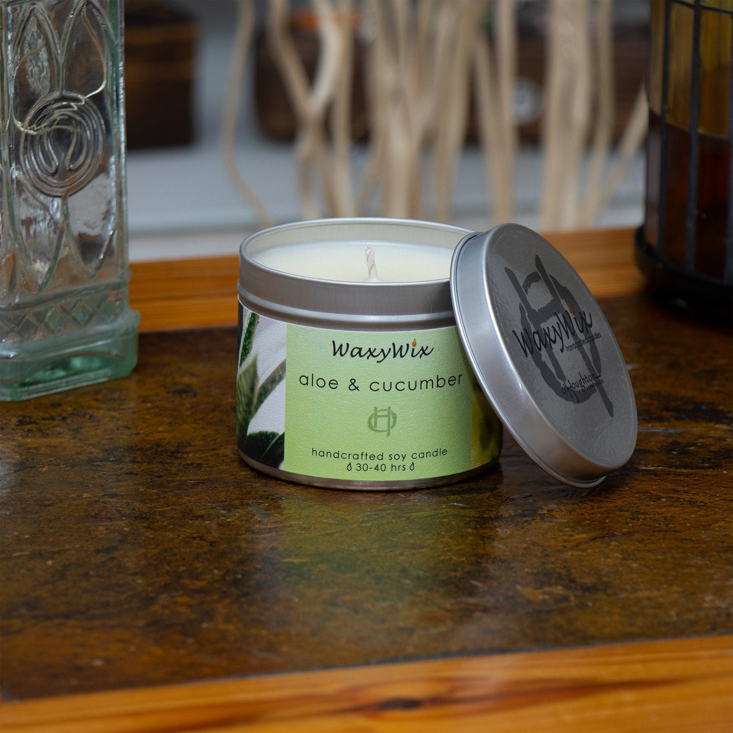 Aloe & Cucumber Handmade soy wax candle