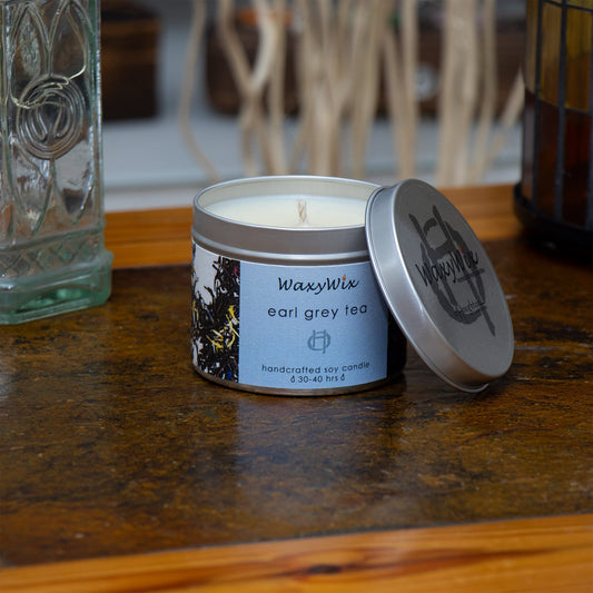 Earl Grey tea scented soy wax candle