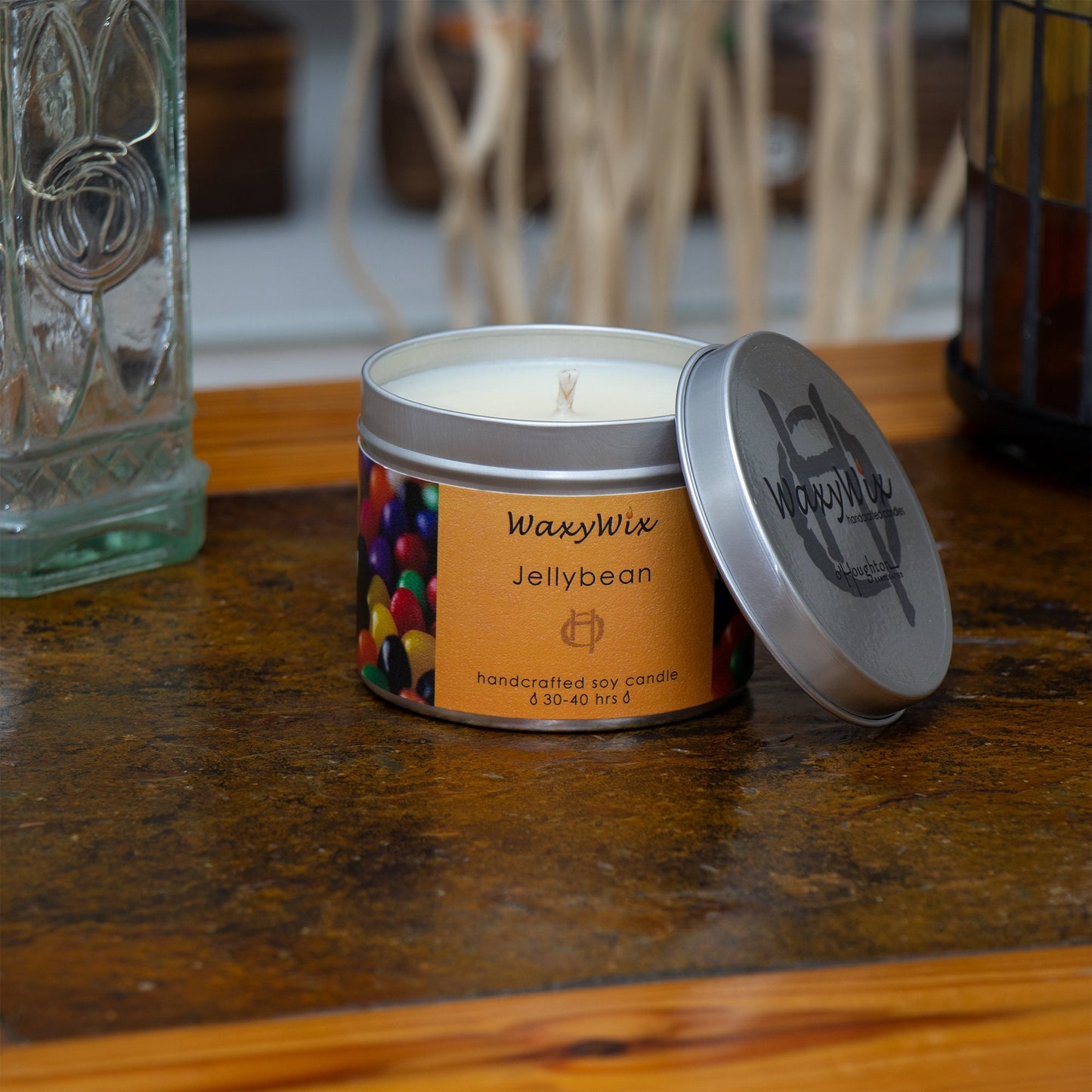 Jellybean soy wax candle