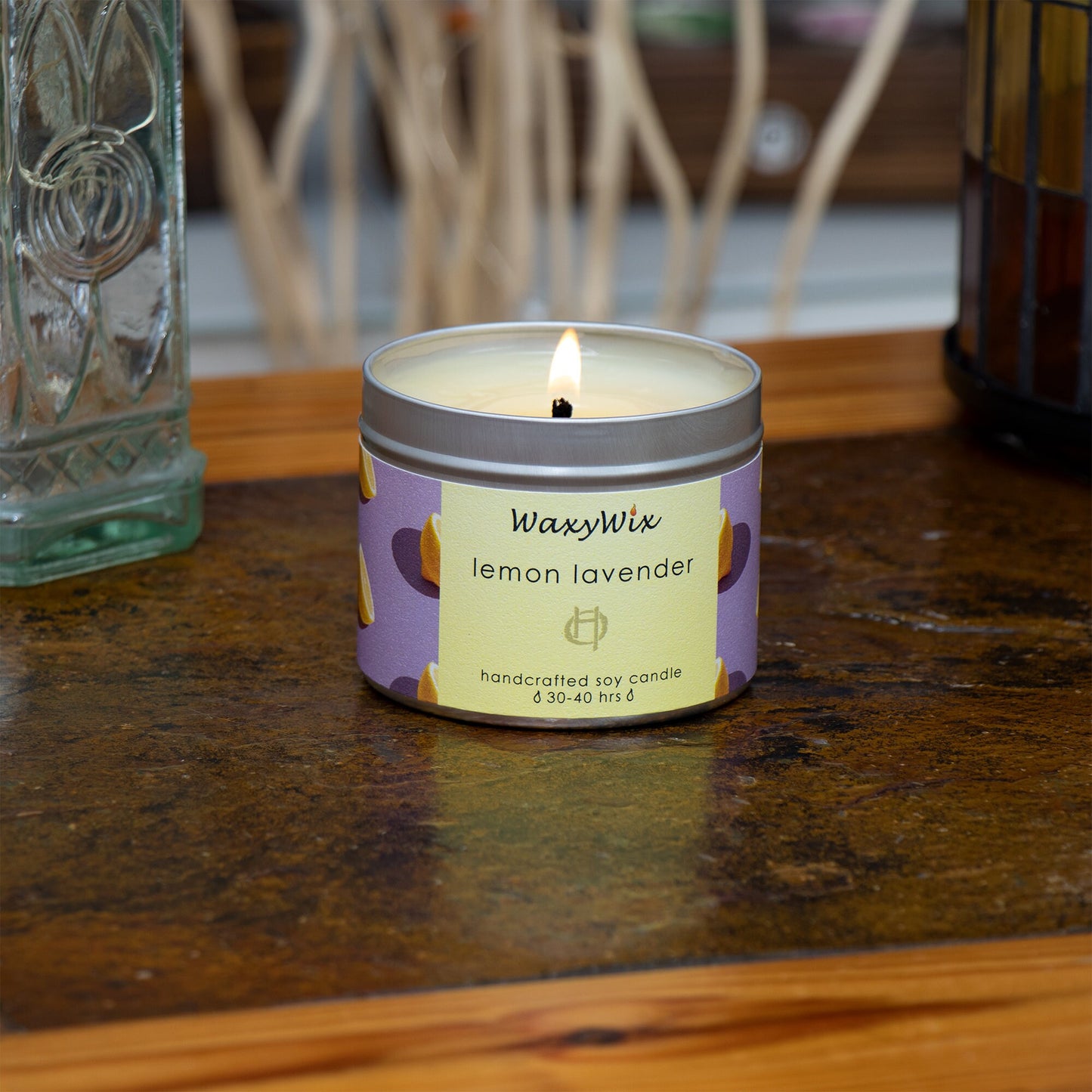 Lemon Lavender soy wax candle
