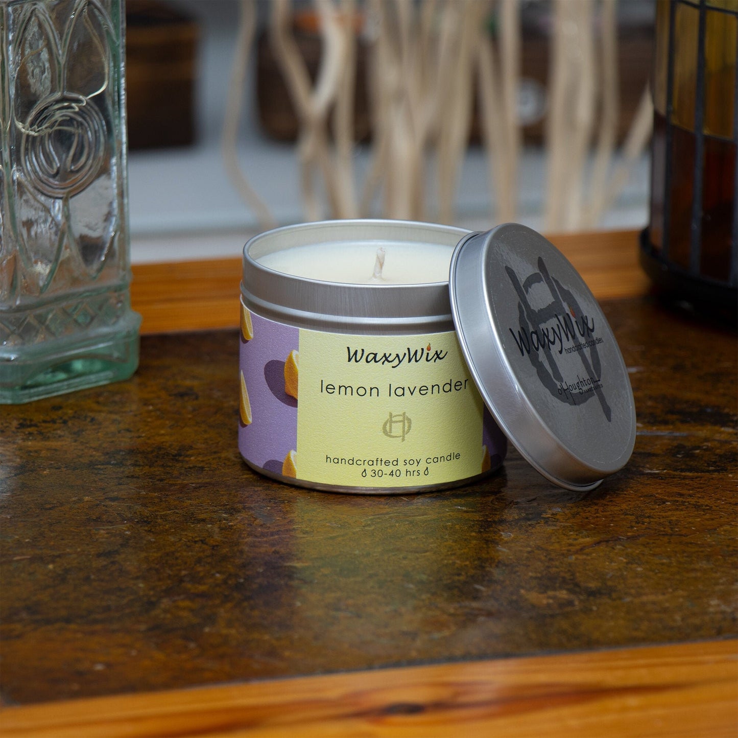 Lemon Lavender soy wax candle