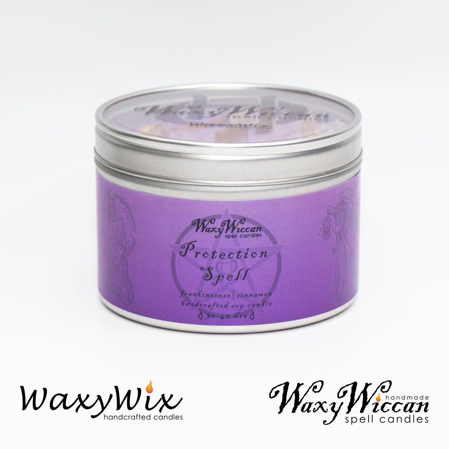 Protection spell candle