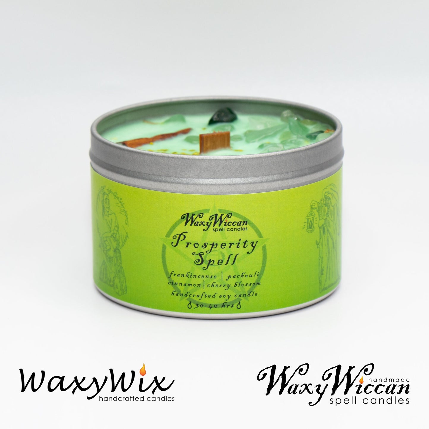 Prosperity spell candle