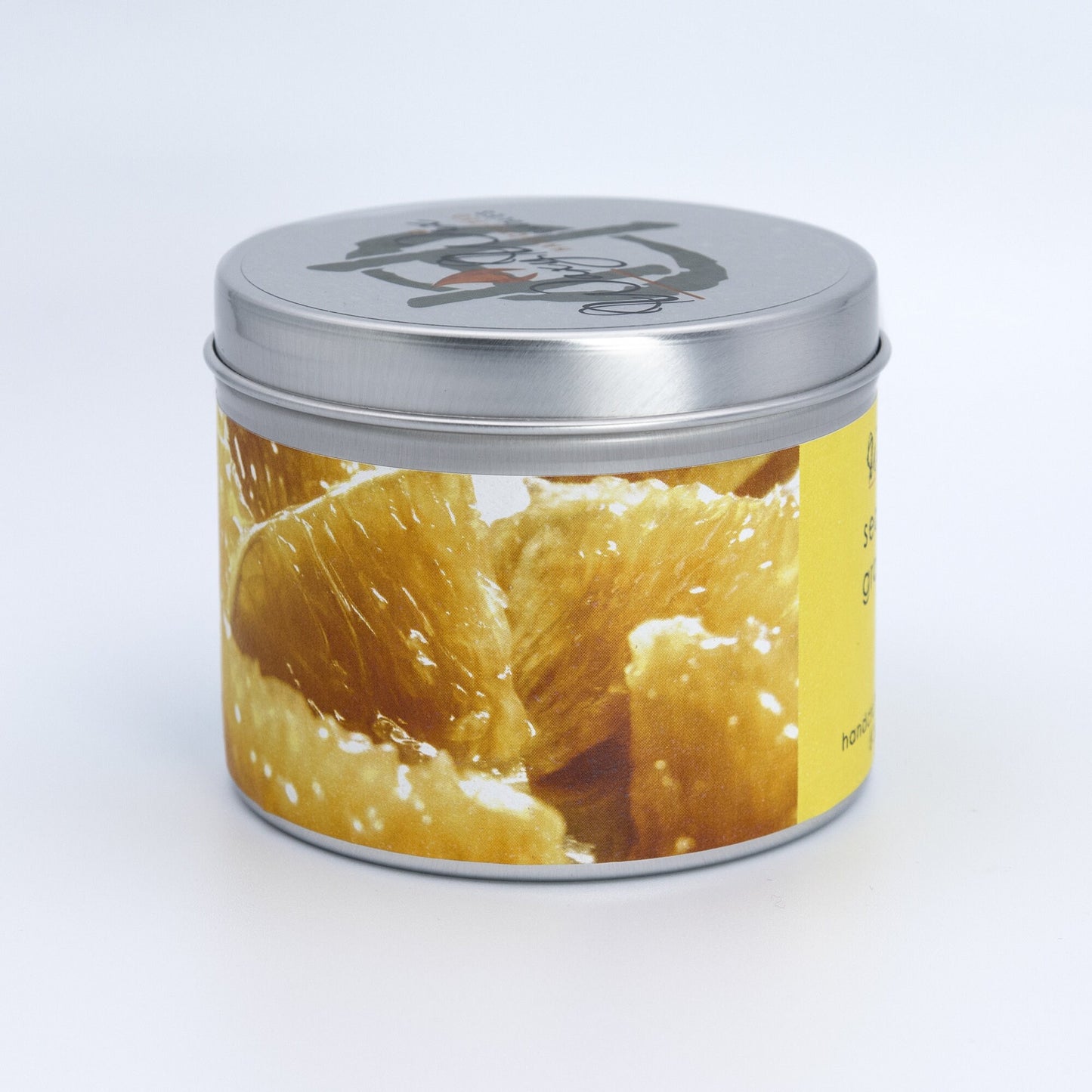 Sea salt & grapefruit handmade soy wax candle