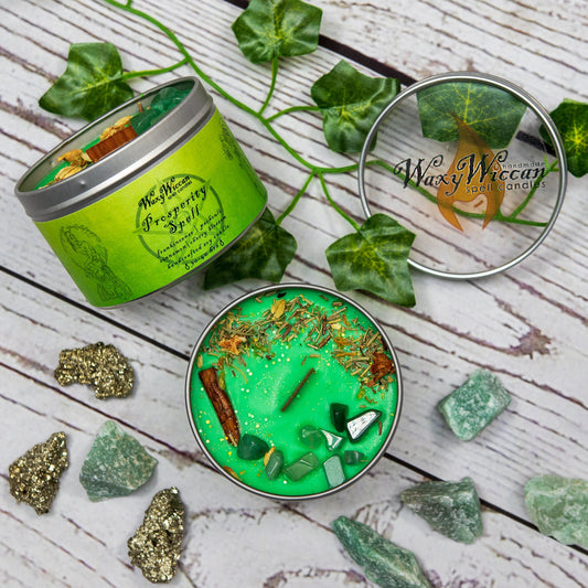 Prosperity spell candle