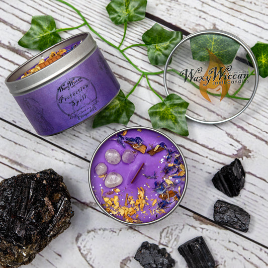Protection spell candle