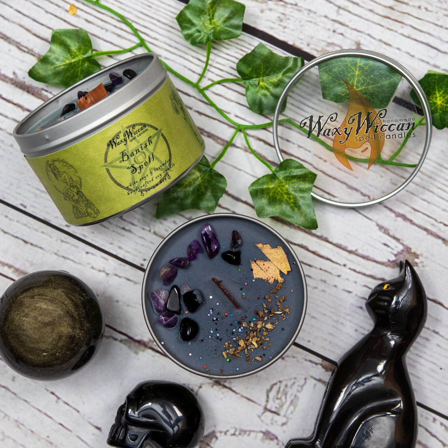 Banish spell candle