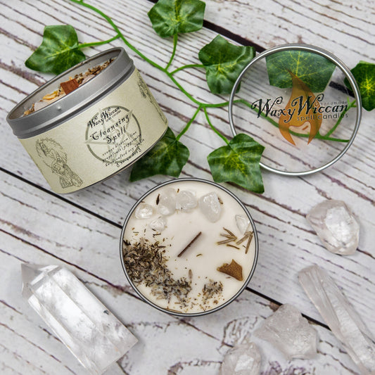 Cleansing spell candle