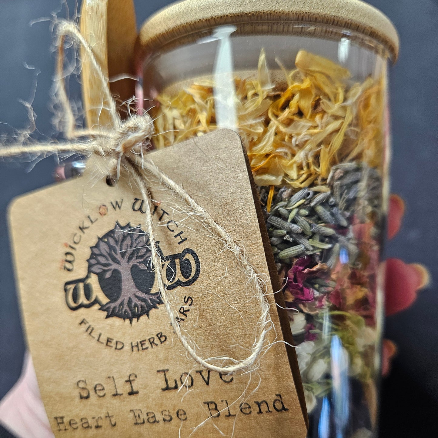 Ritual Filled Herb Jar - Self-Love - Heart Ease Blend