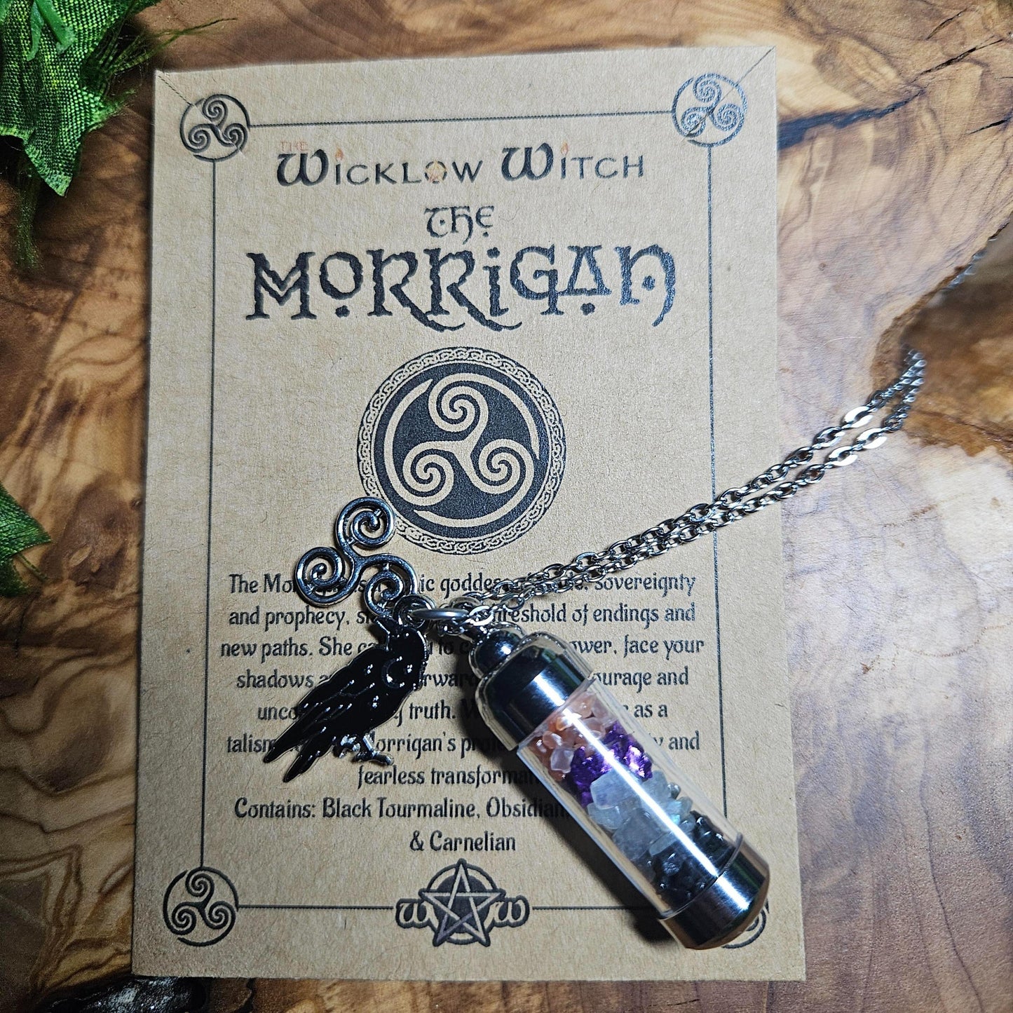 The Morrigan Crystal Talisman Necklace