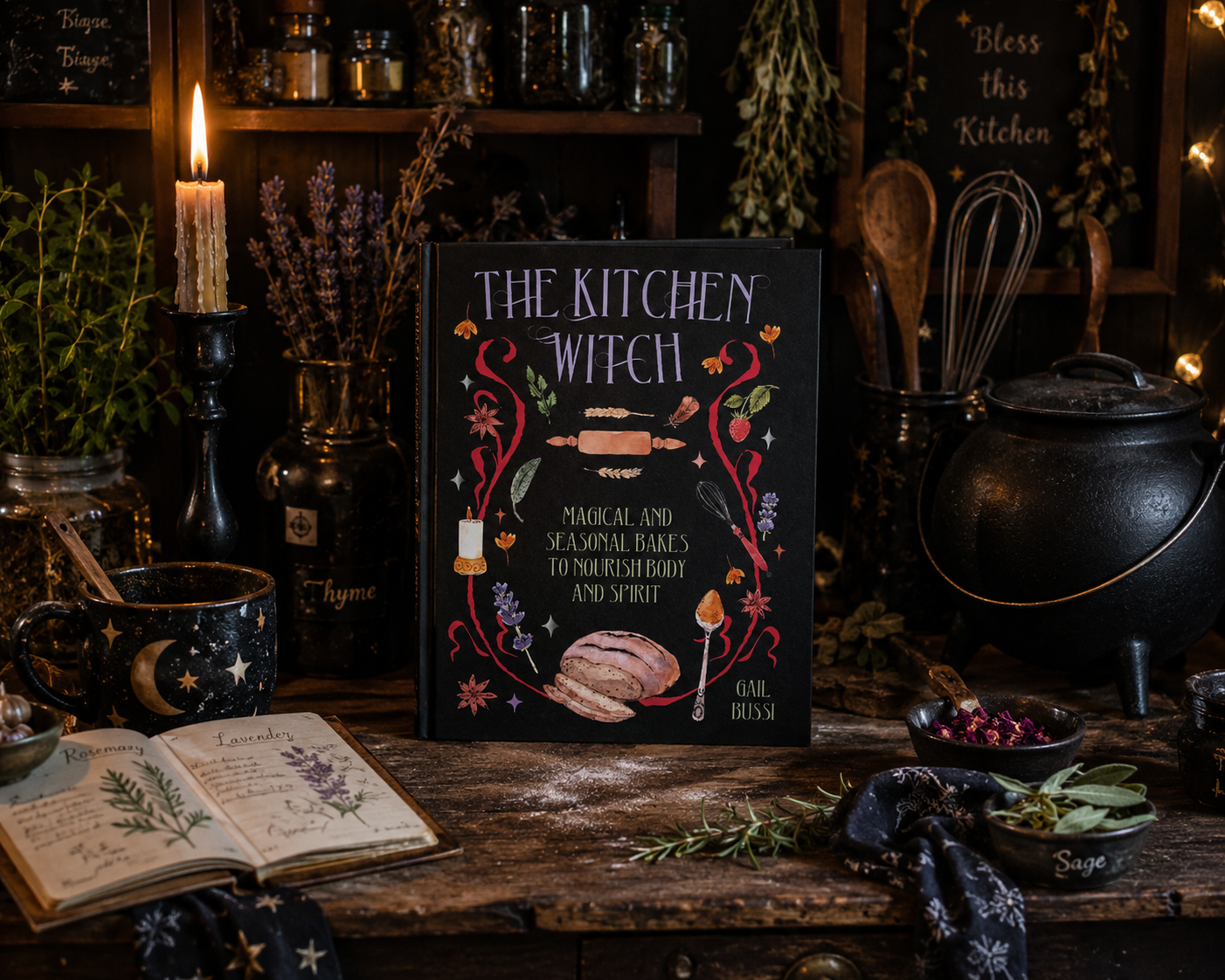 The Kitchen Witch Book By Gail Bussi - Magical and Seasonal Bakes To Nourish Body and Spirit