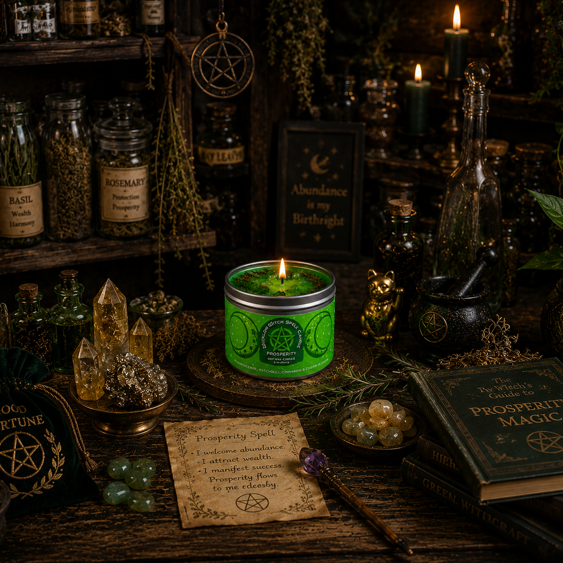 Prosperity Spell Candle