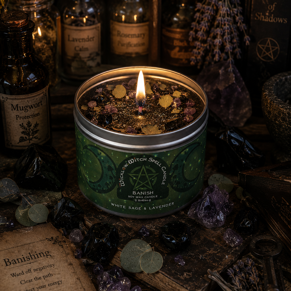Banish Spell Candle