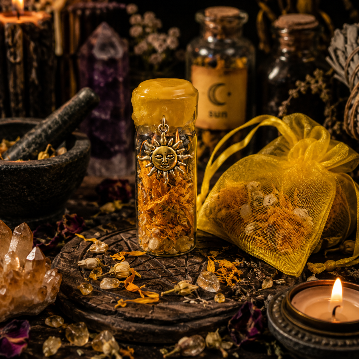 Happiness Intention Spell Jar