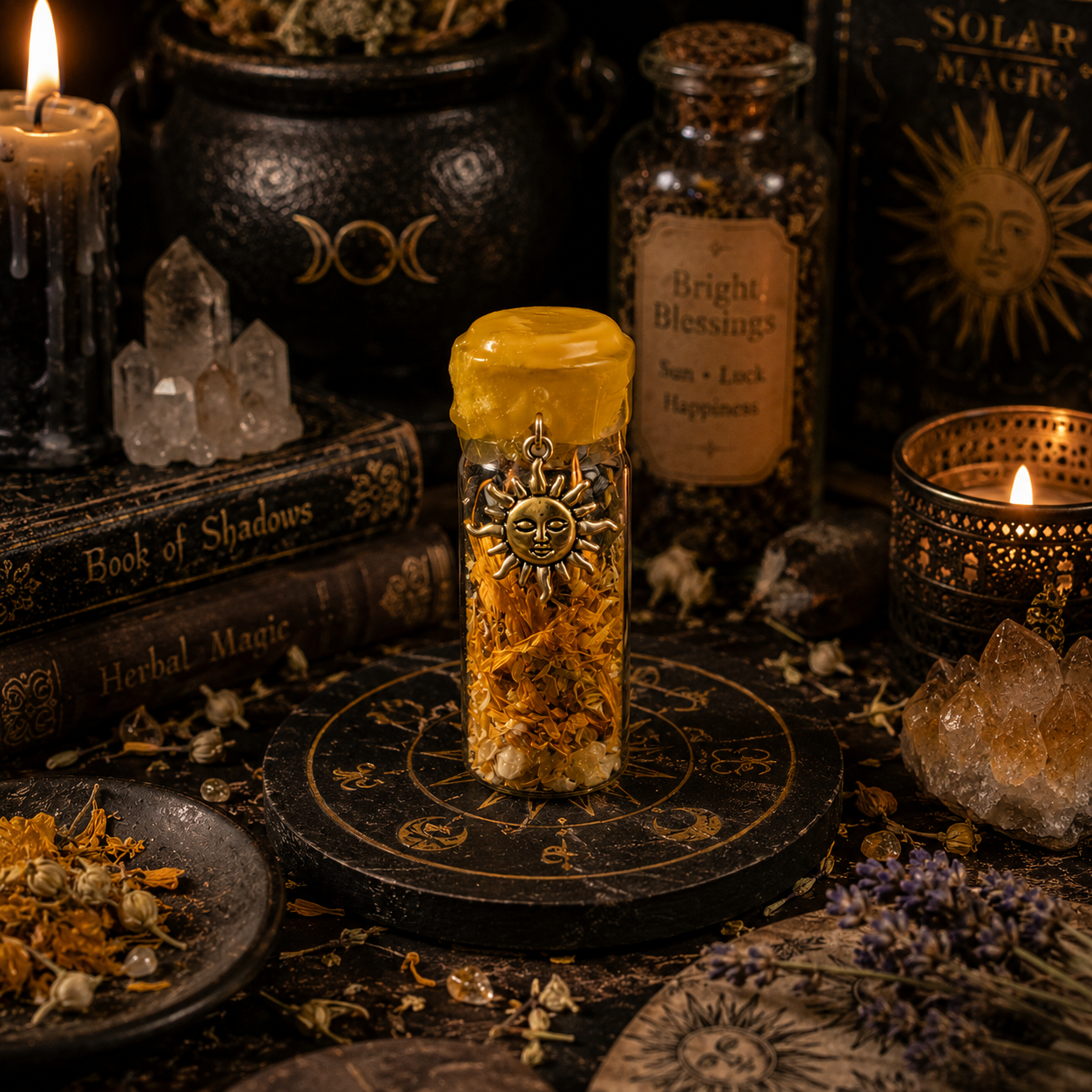 Happiness Intention Spell Jar