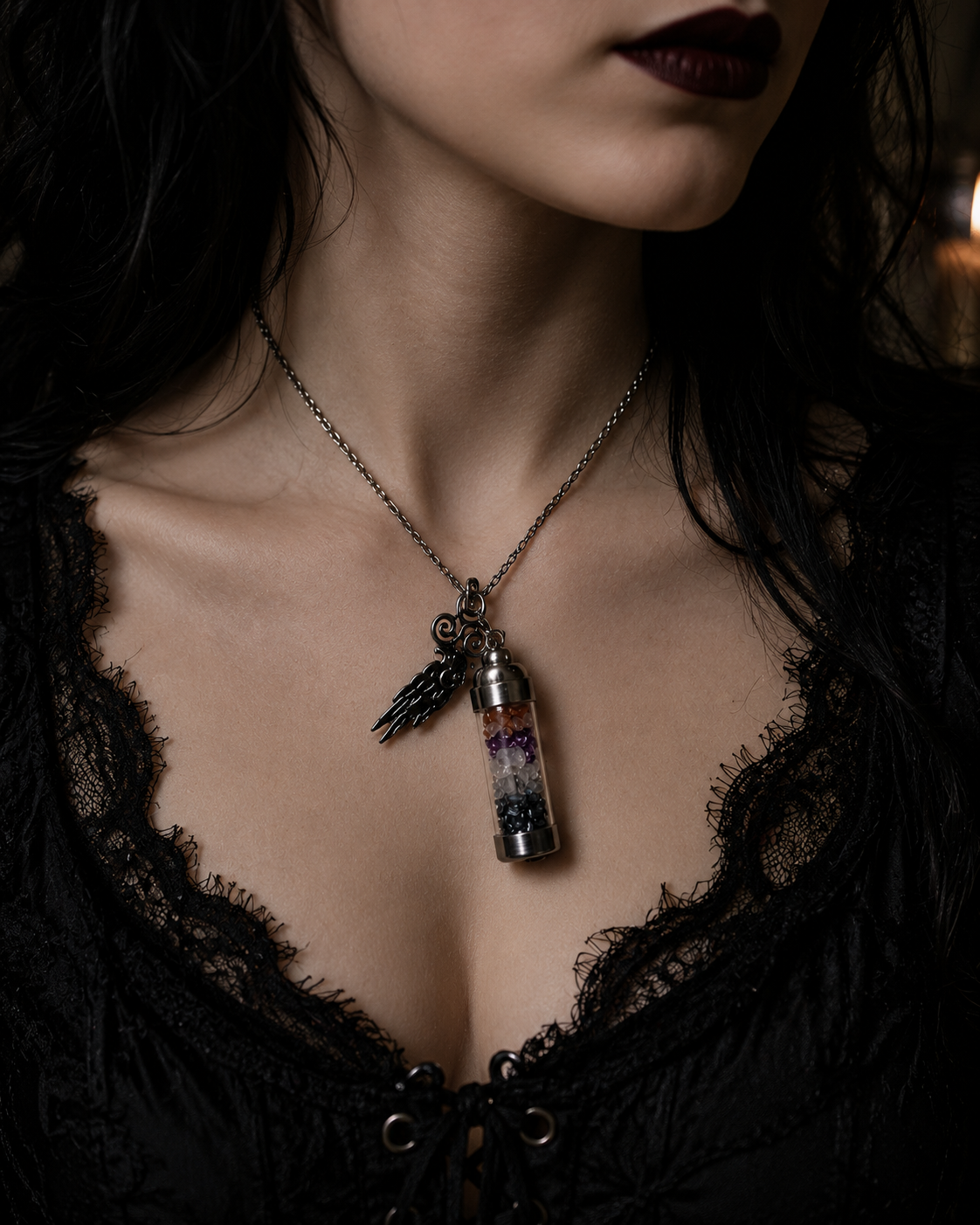 The Morrigan Crystal Talisman Necklace