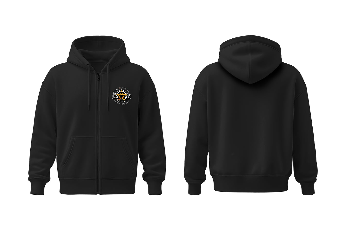 Wicklow Witch Zip-up Hoodie - Plain Back