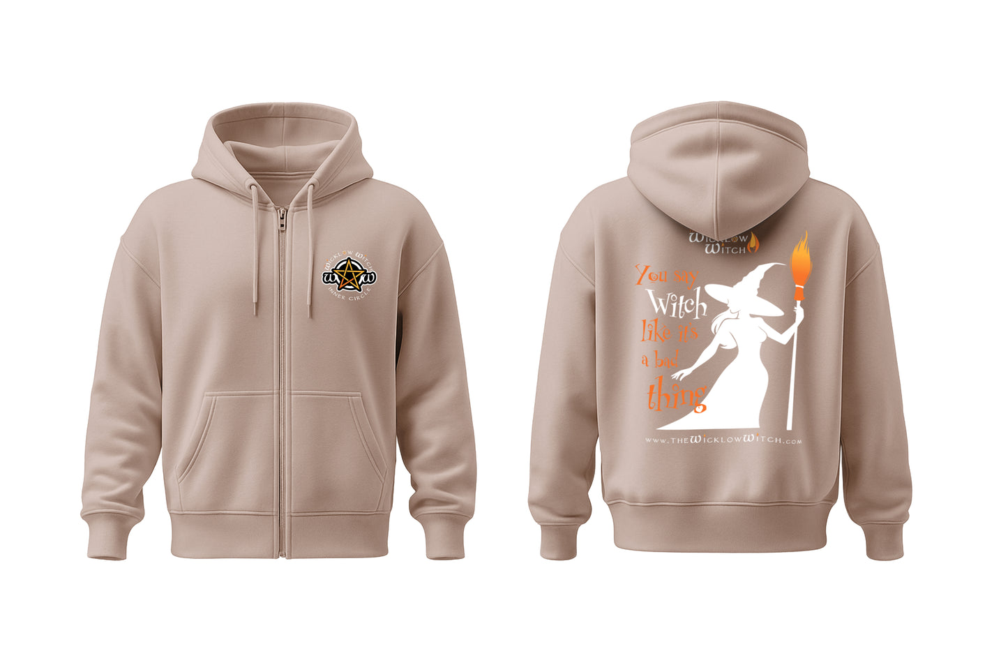 Wicklow Witch Zip-up Hoodie - You Say Witch