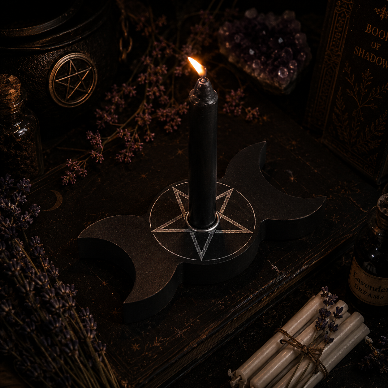 Single Candle Holders for Spells and Rituals
