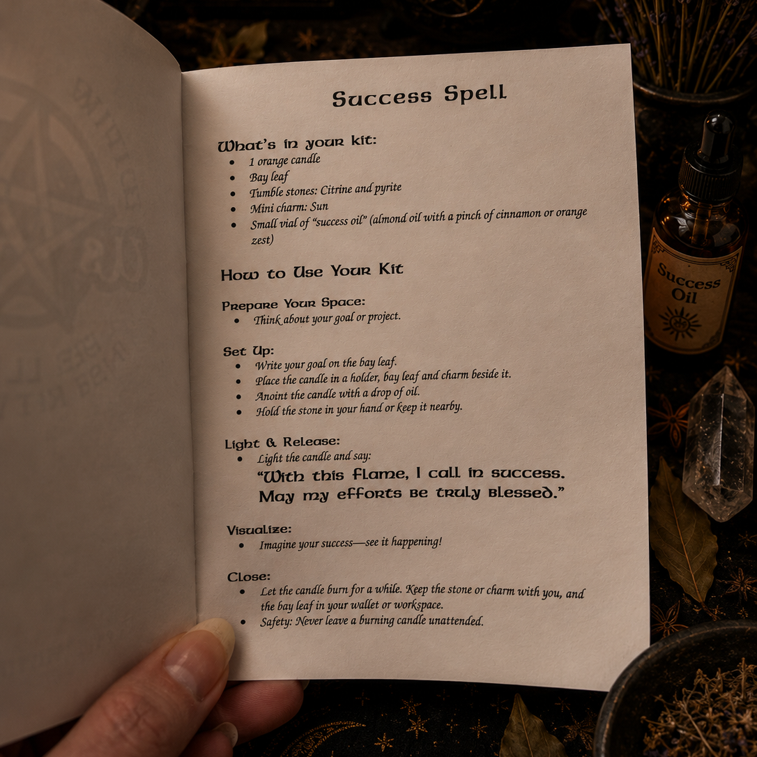 Wicklow Witch Spell Kits - Witchcraft Ritual Spell Kit